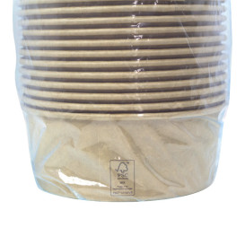 Ensaladera Cartón Kraft-Kraft 1.000ml Ø16,6cm (50 Uds)