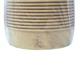 Ensaladera Cartón Kraft-Kraft 950ml Ø18,5cm (50 Uds)