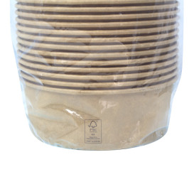 Ensaladera Cartón Kraft-Kraft 1.300ml Ø18,5cm (300 Uds)