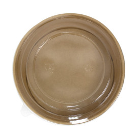 Tarrina de Cartón Kraft-Kraft con Tapa PET 1.300ml Ø18,5cm (240 Uds)