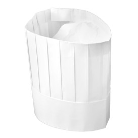 Gorro TST Cocinero Chef  Blanco (10 Uds)