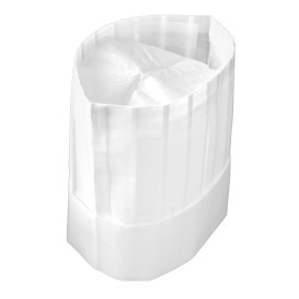 Gorro TST Cocinero Chef  Blanco (10 Uds)