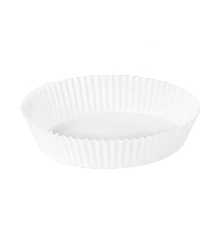 Papel Kraft para Freidora de Aire Blanco 90g Ø22x4cm (50 Uds)