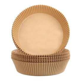 Papel Kraft para Freidora de Aire 40g Ø20x4cm (50 Uds)