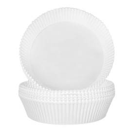 Papel Kraft para Freidora de Aire Blanco 90g Ø22x4cm (1.000 Uds)