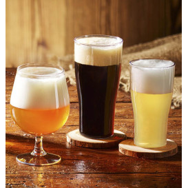 Vaso Reutilizable Durable SAN Cerveza Transp. 350ml (5 Uds)