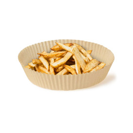 Papel Kraft para Freidora de Aire 40g Ø16x4cm (50 Uds)