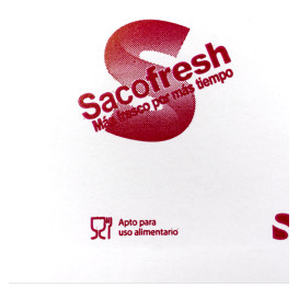 Bolsa PE y Papel Reutilizable Solapa Adhesiva Sacofresh Roja 30x20cm (100 Uds)