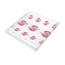 Bolsa PE y Papel Reutilizable Solapa Adhesiva Sacofresh Roja 30x25cm (100 Uds)