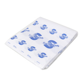 Bolsa PE y Papel Solapa Adhesiva Sacofresh Azul 30x25cm (100 Uds)