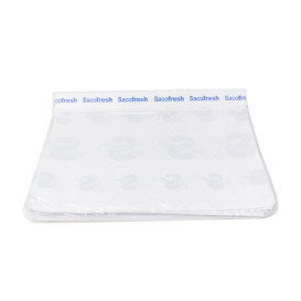Bolsa PE y Papel Solapa Adhesiva Sacofresh Azul 30x36cm (100 Uds)