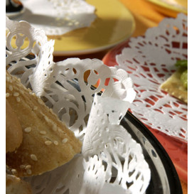 Rodal de Papel Calado Blanco Litos Ø19cm (2.000 Uds)