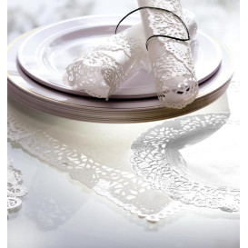 Rodal de Papel Calado Blanco Litos Ø19cm (2.000 Uds)