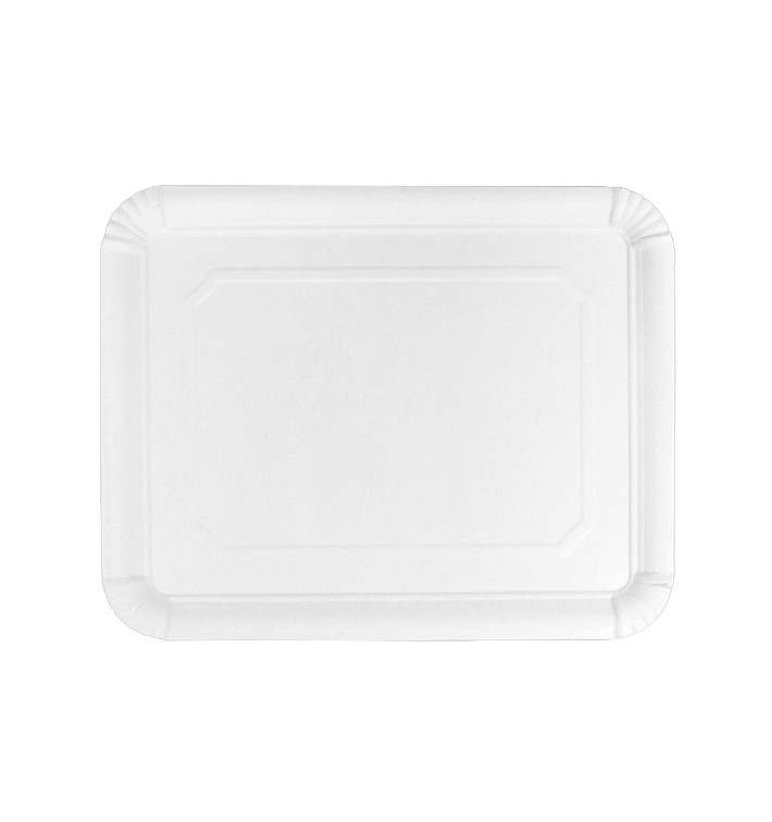 Bandeja de cartón blanca