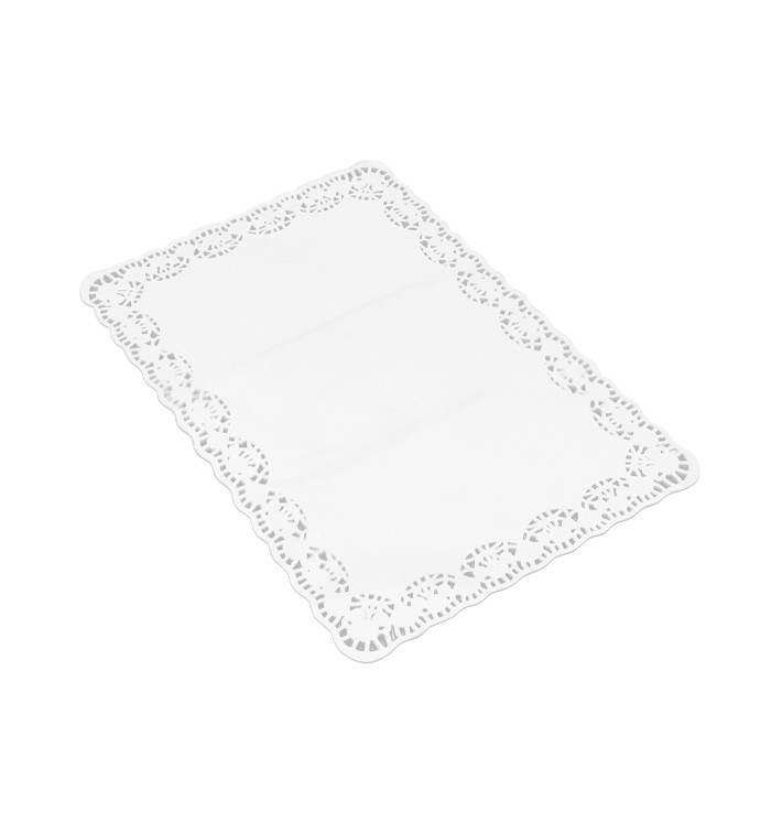 Blonda de Papel Calada Blanca Litos 20x30cm (250 Uds)