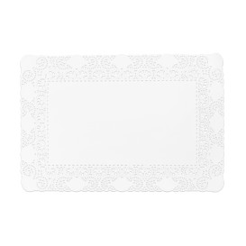 Blonda de Papel Calada Blanca Litos 25x37cm (250 Uds)