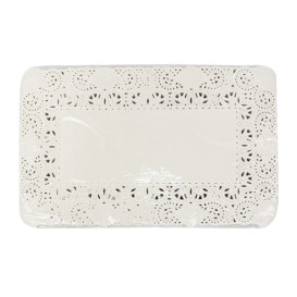 Blonda de Papel Calada Blanca Litos 14x24cm (250 Uds)