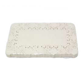 Blonda de Papel Calada Blanca Litos 14x24cm (250 Uds)