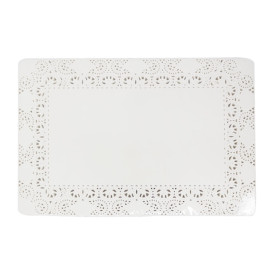 Blonda de Papel Calada Blanca Litos 25x37cm (250 Uds)