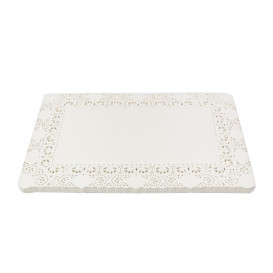 Blonda de Papel Calada Blanca Litos 25x37cm (250 Uds)