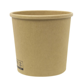 Tarrina de Cartón Kraft-Kraft 350ml Ø9,0cm (400 Uds)