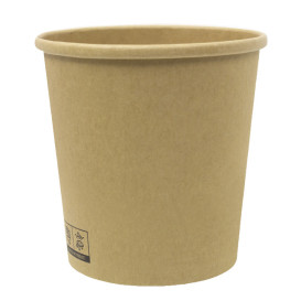 Tarrina de Cartón Kraft-Kraft 450ml Ø9,5cm (400 Uds)