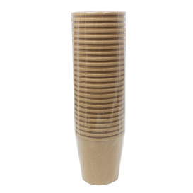 Tarrina de Cartón Kraft-Kraft 450ml Ø9,5cm (400 Uds)