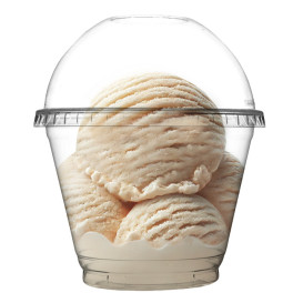 Tarrina de Plástico PET Cristal 270ml Ø9,3cm (50 Uds)