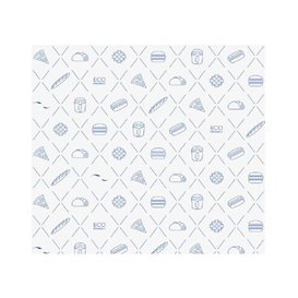 Envuelta Antigrasa Eco Azul 30x30cm (5.000 Uds)