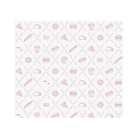 Envuelta Antigrasa Eco Roja 30x30cm (5.000 Uds)