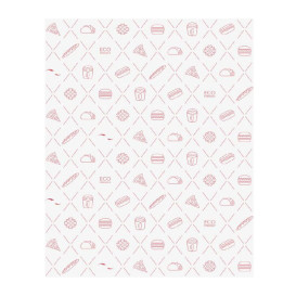 Envuelta Antigrasa Eco Roja 30x40cm (1.000 Uds)