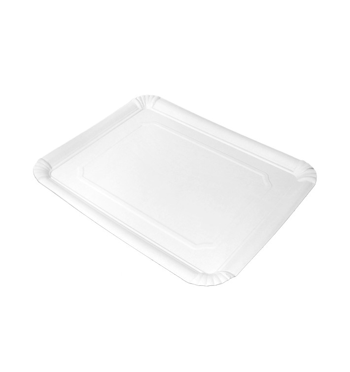 Bandeja de cartón blanca