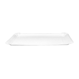 Bandeja de Cartón Rectangular Blanca 22x28cm (400 Uds)