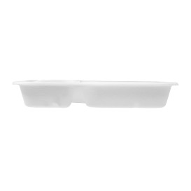 Bandeja de Caña de Azúcar para Nachos 2C 16,5x21x5x3,5cm (400 Uds)