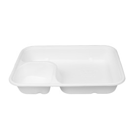 Bandeja de Caña de Azúcar para Nachos 2C 16,5x21x5x3,5cm (400 Uds)