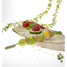 Pinchos de Bambú "Golf" Natural 15cm en caja (250 Uds)