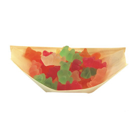Bandeja de Hojuela de Pino 85x50x14mm (50 Uds)