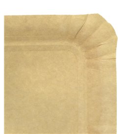 Bandeja de Cartón Rectangular Kraft 10x16 cm (100 Uds)