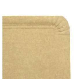 Bandeja de Cartón Rectangular Kraft 14x21 cm (100 Uds)