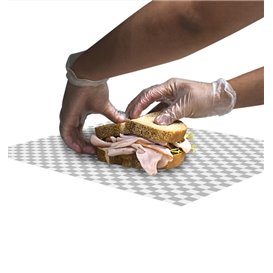 Envuelta Antigrasa “Vichy” Negro 31x35cm (1.000 Uds)