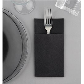 Servilleta Kanguro Airlaid Negro 40x40cm (30 Uds)