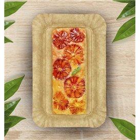 Bandeja de Cartón Kraft "Flower" 12x19cm 295g/m² (50 Uds)