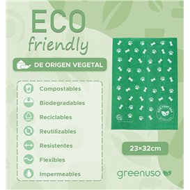 Bolsa Compostable 23x32cm Perros Biodegradable rollos R20x15 (300 Uds) 