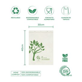 Bolsa Mercado Block Home Compost “Be Eco!” 30x40cm G48 (2.000 Uds)