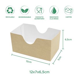 Envase para Sandwich Kraft (25 Uds)