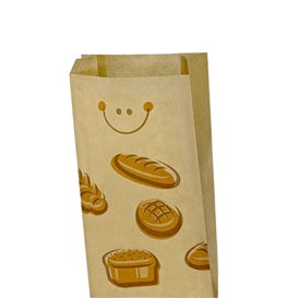 Bolsa de Papel Kraft "Panes" 10+5x51cm (1000 Uds)