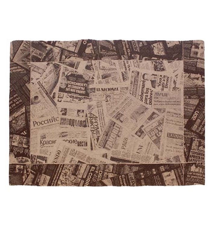 Mantel Individual Papel 30x40cm Kraft "Prensa" 50g (2500 Uds)
