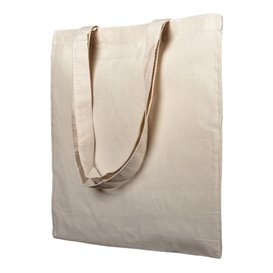 Bolsa Algodón Asa Larga Beige 38x42cm (200 Uds)