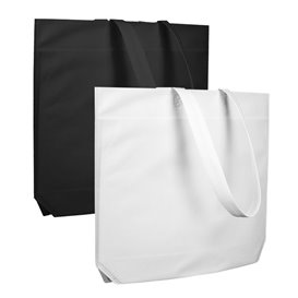 Bolsa Tela TNT Asa Larga Negra 48+10x35cm (25 Uds)
