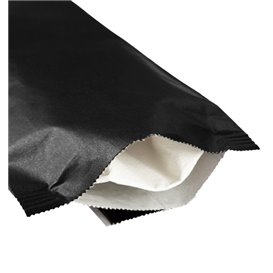 Sobre Portacubiertos con Servilleta Negro 11x25cm (100 Uds)